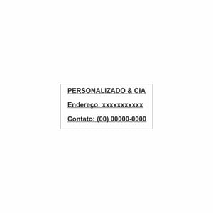 Adesivo Personalizado Adesivo Colacril de Papel 2,5x5cm 1x0  Corte Reto 
