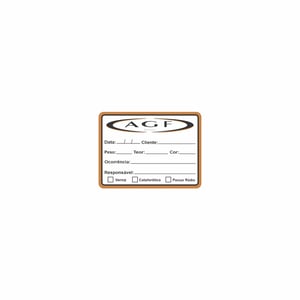 Adesivo Personalizado Adesvio Colacril de Papel 5x6,5cm 4x0  Corte Reto 
