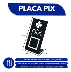 Placa Pix Simples