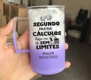 Caneca de Choop Jateado  Personalizado