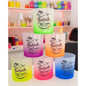 Copo de Wisk Jateado Acrilico  Colorido   