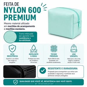 Necessaire Lisa pra Uso ou Revenda - Cores Claras