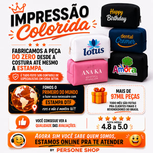 Necessaire Personalizada Cores Vivas