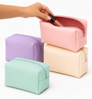 Necessaire Lisa pra Uso ou Revenda - Cores Claras   Peças Lisas   