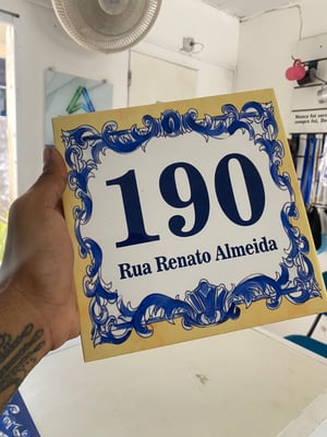 AZULEJO NÚMERO PORTUGUÊS PERSONALIZADO