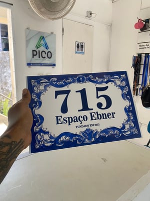 AZULEJO NÚMERO PORTUGUÊS PERSONALIZADO