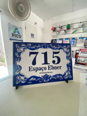 AZULEJO NÚMERO PORTUGUÊS PERSONALIZADO