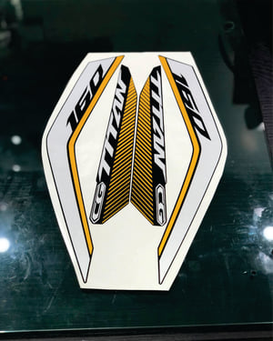 KIT ADESIVO TITAN 160 2022 (refletivo) adesivo automotivo  colorido refletivo corte contorno 