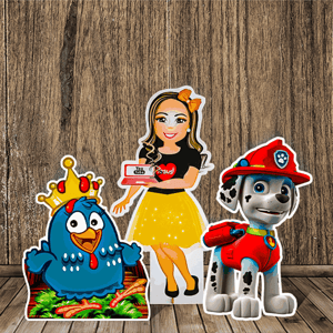 Totem Display Tamanho Fotográfico (3mm) mdf  3mm    corte a laser MDF com impressão em alta qualidade