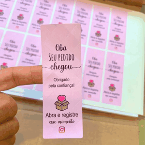 Lacre adesivos 5x10