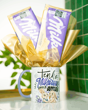 CANECA MILKAUSA Porcelana 96x150mm colorido Sublimação  