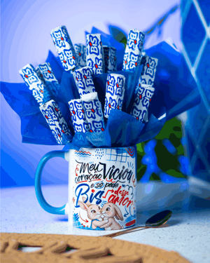 CANECA BIS Porcelana 96x150mm colorido Sublimação  