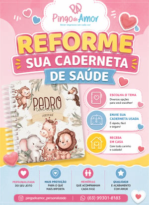 REFORMA CADERNETA DE VACINA PAPEL FOTOGRAFICO 32X45 COLORIDO SEM LIMITE DE COR IMPRESSAO COLORIDA LAMINAÇÃO BRILHO 