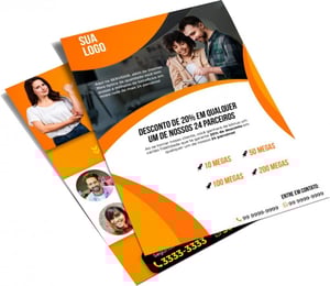 PANFLETO FRENTE E VERSO - 10X14 COUCHÊ BRILHO 115G 10X14 4X4 COLORIDO - FRENTE E VERSO  CORTE RETO 