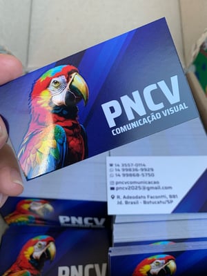 Cartão de Visita Somente Frente Couchê Brilho 250g 88x48 4x0 frente colorido Brilho Frente Corte Reto 