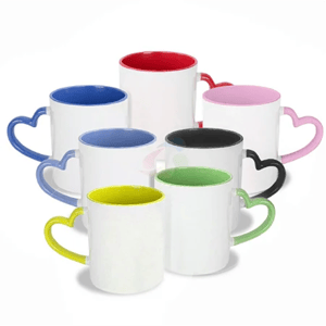 Caneca Alça coração  Personalizada
