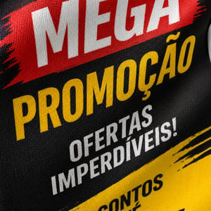 Wind Banner Personalizado 3m – Área Impressa 65x200cm