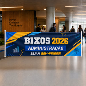 Faixa Bixo Personalizada 300x100cm em Lona