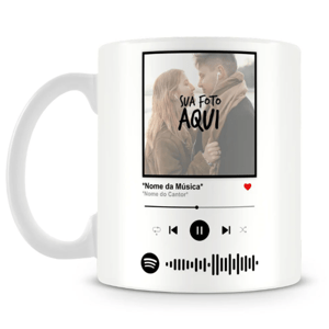 Caneca Personalizada Alça e Interior Branco