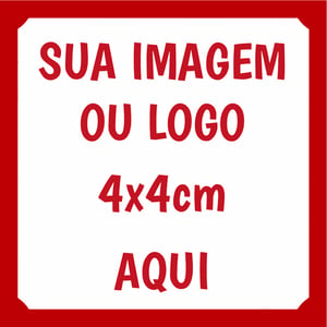 Adesivos 4x4cm em Vinil