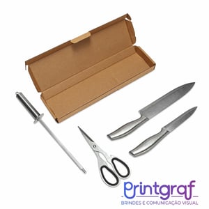 Kit Churrasco 4 Peças REF:X09108