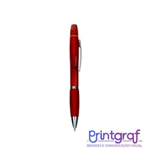 Caneta Plástica com Marca-Texto REF: X09112