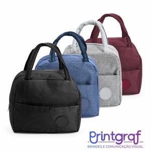 Bolsa Térmica 6L REF: X18967A Poliéster  Impressão Silk ou DTF   