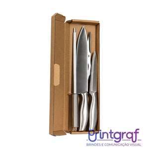 Kit Churrasco 4 Peças REF:X09108