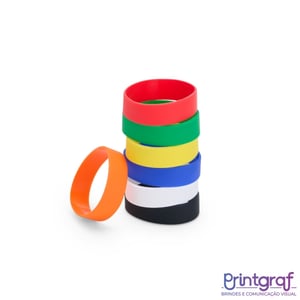 Pulseira de Silicone REF: X18828 Silicone  Serigrafia   