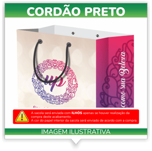 SACOLAS PERSONALIZADAS DUPLEX 221G MINI VERTICAL
