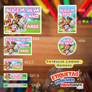 Etiquetas Escolares Premium (Prova dágua)