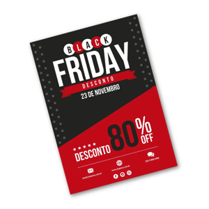Cartaz A3 Couchê 115g A3 4x0 sem verniz  