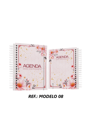 AGENDA FLORAL EDIFICANTE 2026 COM SEU NOME