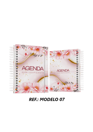 AGENDA FLORAL EDIFICANTE 2026 COM SEU NOME