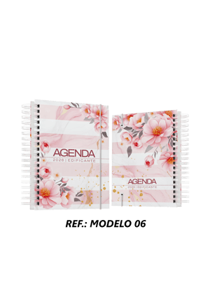 AGENDA FLORAL EDIFICANTE 2026 COM SEU NOME