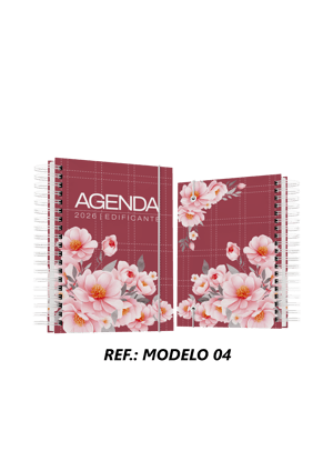 AGENDA FLORAL EDIFICANTE 2026 COM SEU NOME