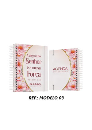 AGENDA FLORAL EDIFICANTE 2026 COM SEU NOME