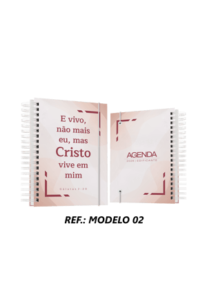 AGENDA FLORAL EDIFICANTE 2026 COM SEU NOME