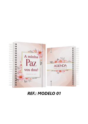 AGENDA FLORAL EDIFICANTE 2026 COM SEU NOME