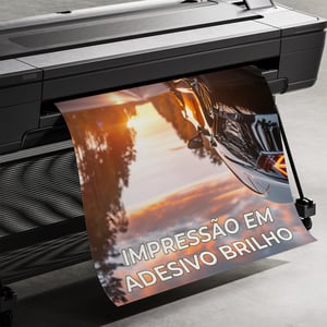 Adesivo Vinil Brilho Adesivo Vinil Brilho Personalizado Impressão Digital Colorida Brilho Sem Acabamento (Corte Reto) 
