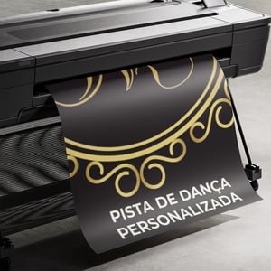 Pista de Dança Personalizada Lona Fosca 280gr/m² Personalizado Impressão Digital Colorida Fosco Sem Acabamento (Corte Reto) Fita Dupla-Face para Piso