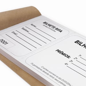 Rifas 14x5cm – Apergaminhado 75g – 1x0