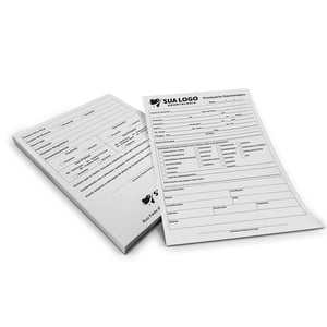 Comanda 20x28cm – 1x1 (Blocos com 100 folhas Papel Sulfite 75g 20x28cm 1x1 (preto frente e verso)   100 folhas por bloco