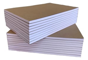 Kit 20 Blocos com 50 folhas para escritório, comandas, anotações Offset 75g 21x30cm 1x0 Tipo talão  