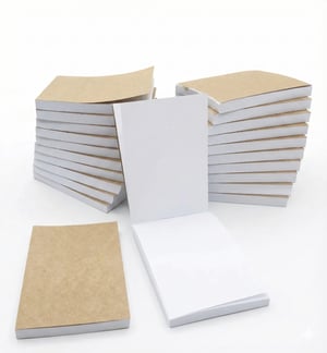 Kit 20 Blocos com 50 folhas para escritório, comandas, anotações Offset 75g 15x21cm 1x0 Tipo talão  