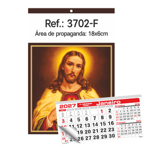 Calendário de Parede com Furo Ref.: 3700-F