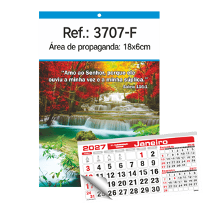 Calendário de Parede com Furo Ref.: 3700-F