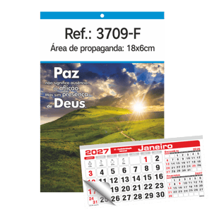 Calendário de Parede com Furo Ref.: 3700-F