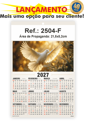 Folhinha de Parede Linha 2500