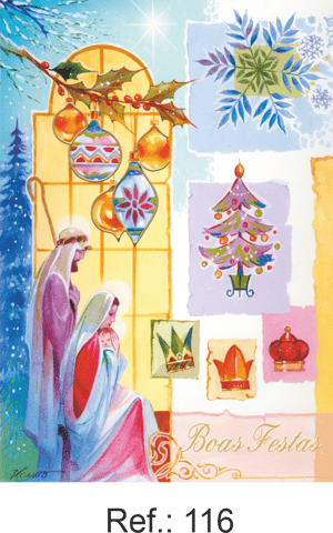 Cartão de Natal 21x15,5 cm com Envelope